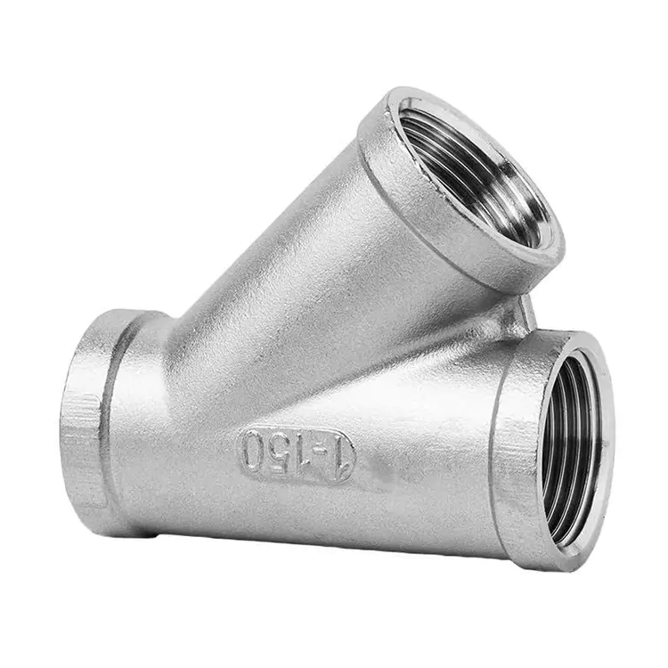 I-BSP Stainless Steel Angled Pipe Tee
