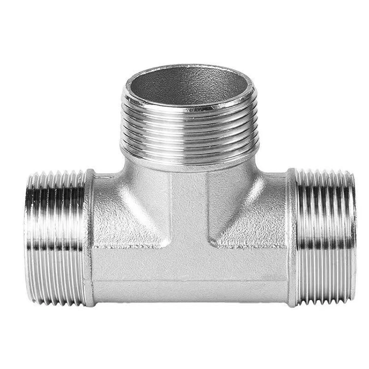 I-BSP Stainless Steel Female Threaded Tee yePlumbing