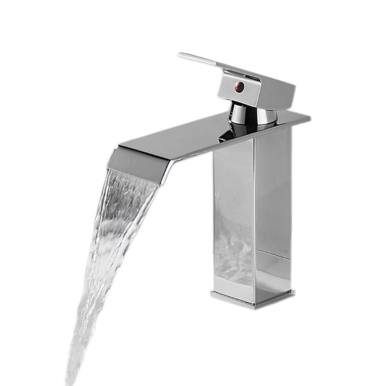 Impophoma ye-Chrome-Plated Flat-Spout Waterfall Eshisayo Namanzi Abandayo
