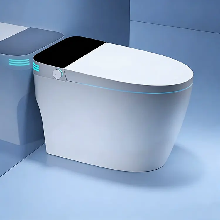 I-LED Digital Display Automatic Lid Flip-Top Foam Shield I-Siphon Smart Toilet