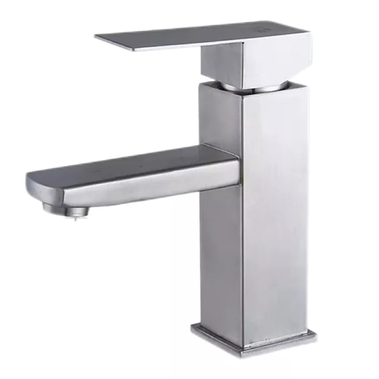 I-Minimalist Square Hot And Cold Basin Faucet