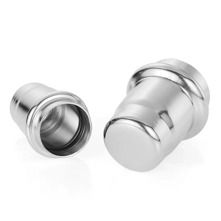 I-Stainless Steel Double Press Cap