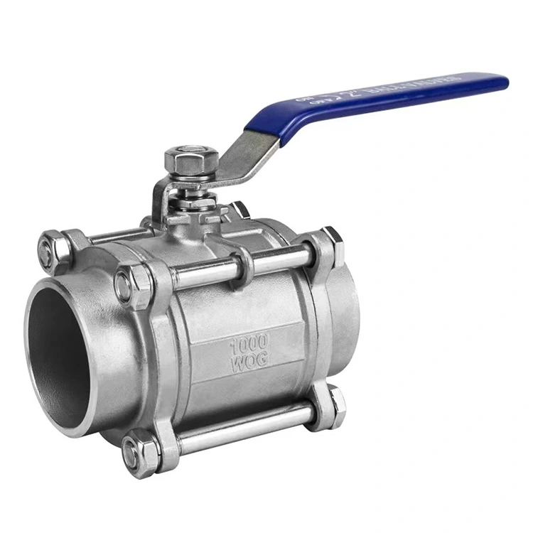 Faka Ngokushesha 3PC Butt-Weld Ball Valve Egxilile