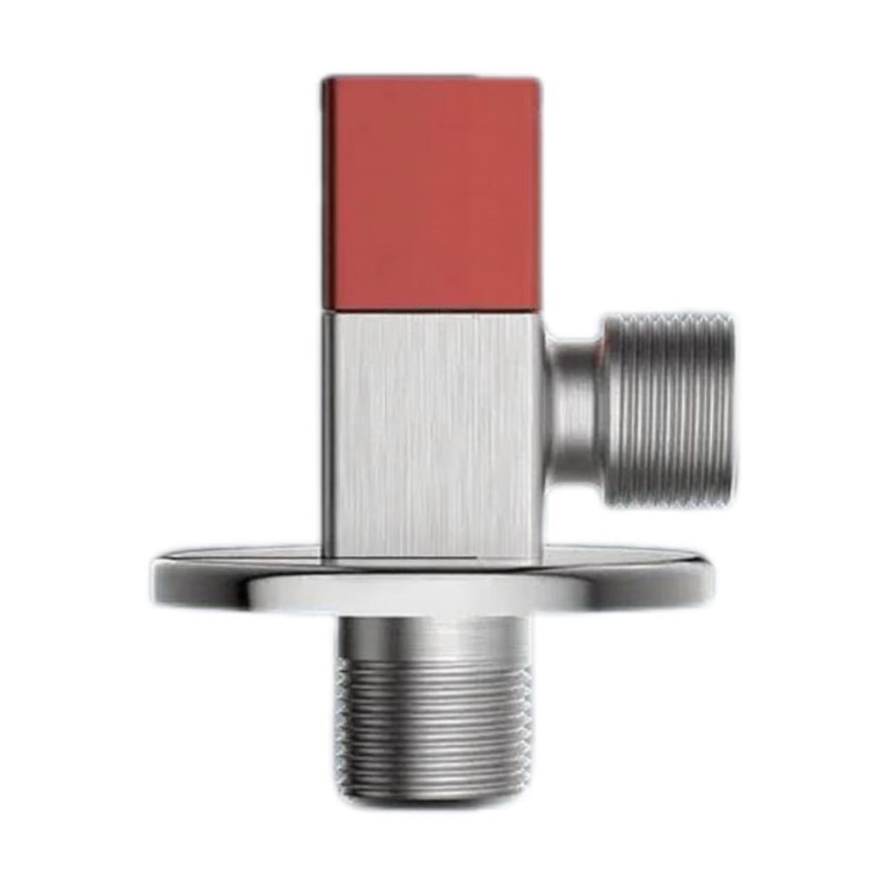 I-Red And Blue Label Square Handle Isifudumezi Samanzi Segumbi Lasethoyilethi Le-Angle Valve