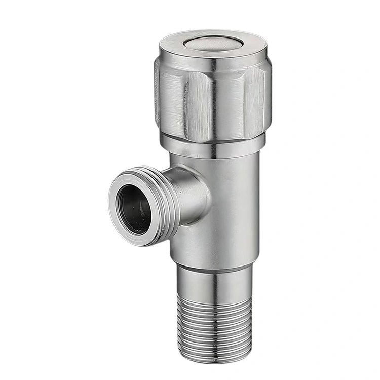 I-Six-Spoke Knob Male Inlet Angle Stop Valve