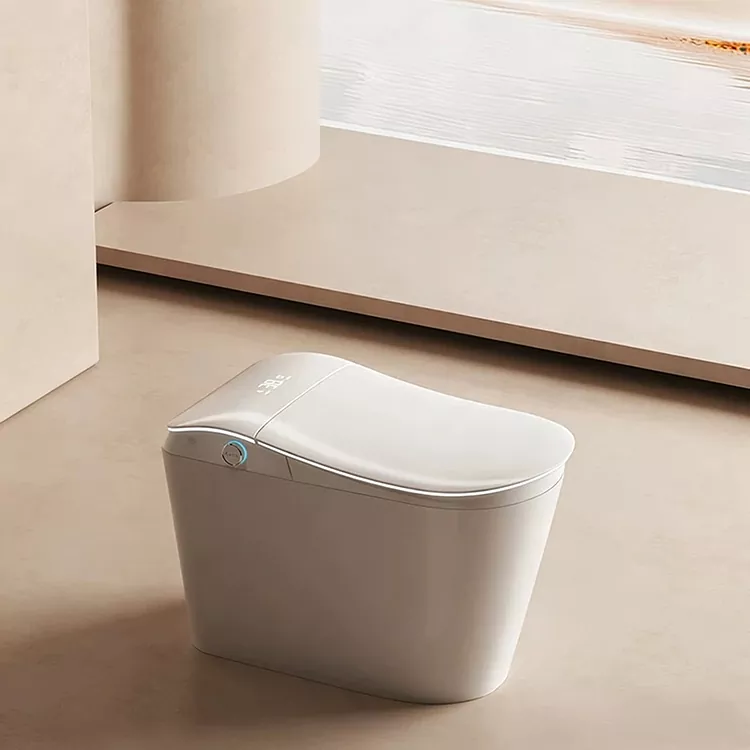 I-Smart Toilet Enesihlungi Samanzi Esakhelwe Ngaphakathi Nokushaywa Kwamanzi Okusebenza Ngonyawo