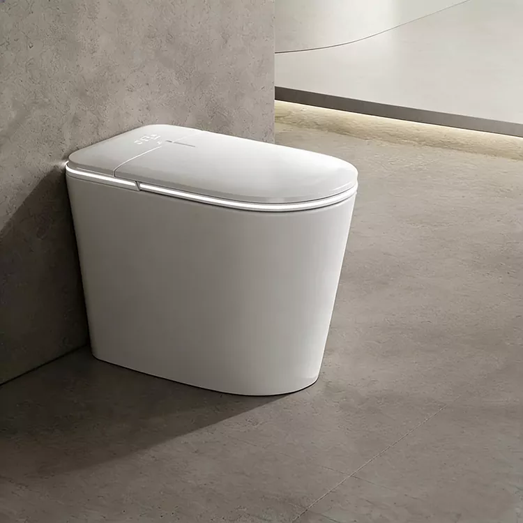 I-Smart Toilet Ene-Radar Flip Lid Ngaphandle Kokukhawulelwa Kokucindezela Kwamanzi