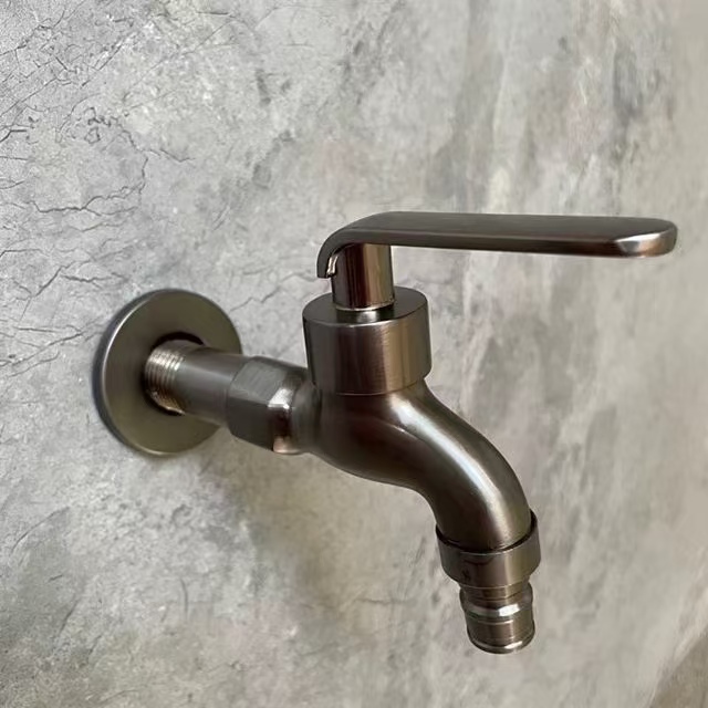 I-Stainless Steel Brushed Quick-Open Faucet