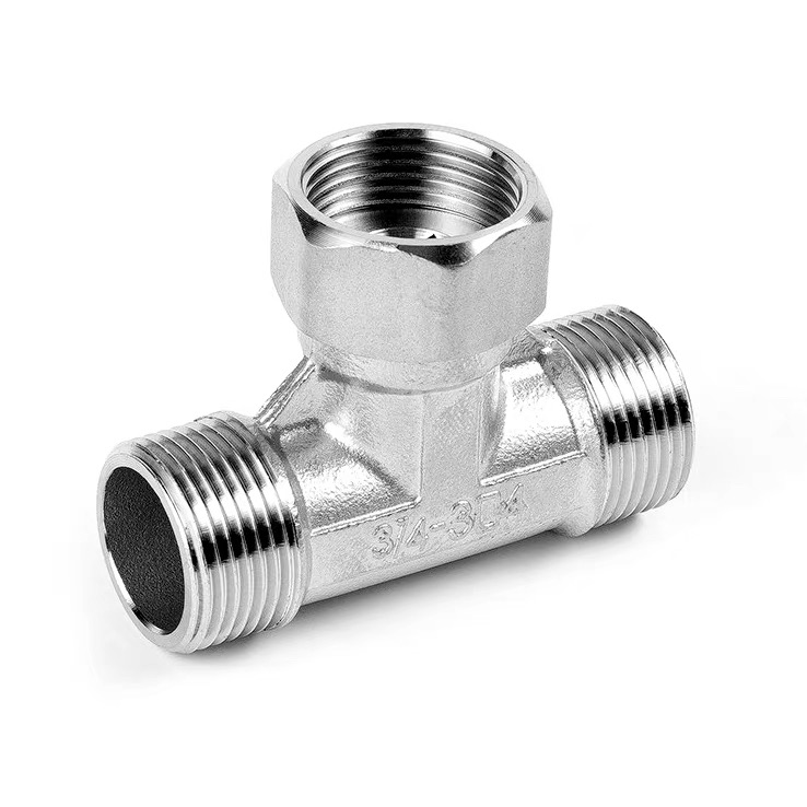 I-Stainless Steel Swivel Female-Male-Female Pipe Tee