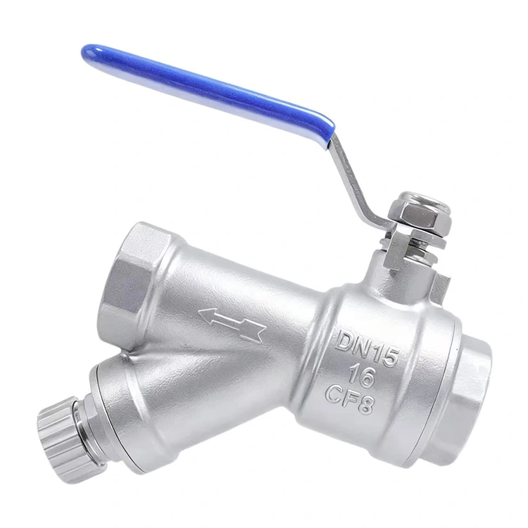 I-Strainer Blowdown Valve yamanzi kanye ne-Drainage