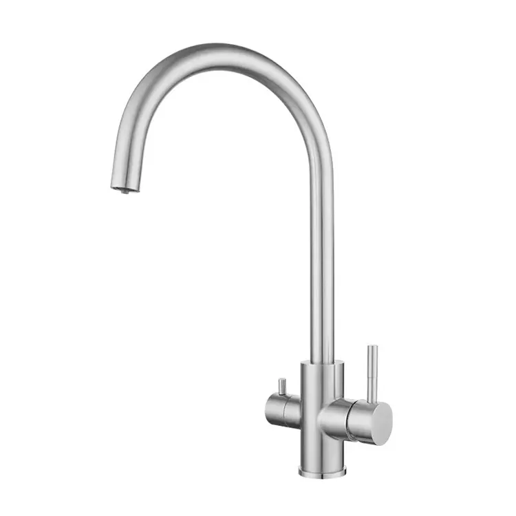 I-Swan Neck 3-in-1 Kitchen Hot and Cold Faucet I-Swan Neck 3-in-1 Kitchen Hot and Cold Faucet