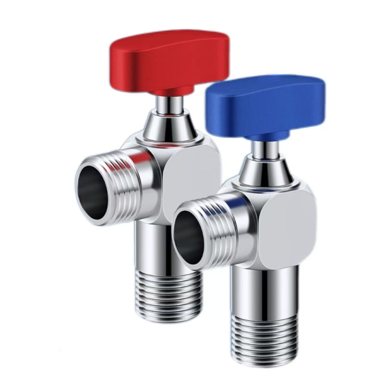 T-Handle Red And Blue Distinguing Engle Valve