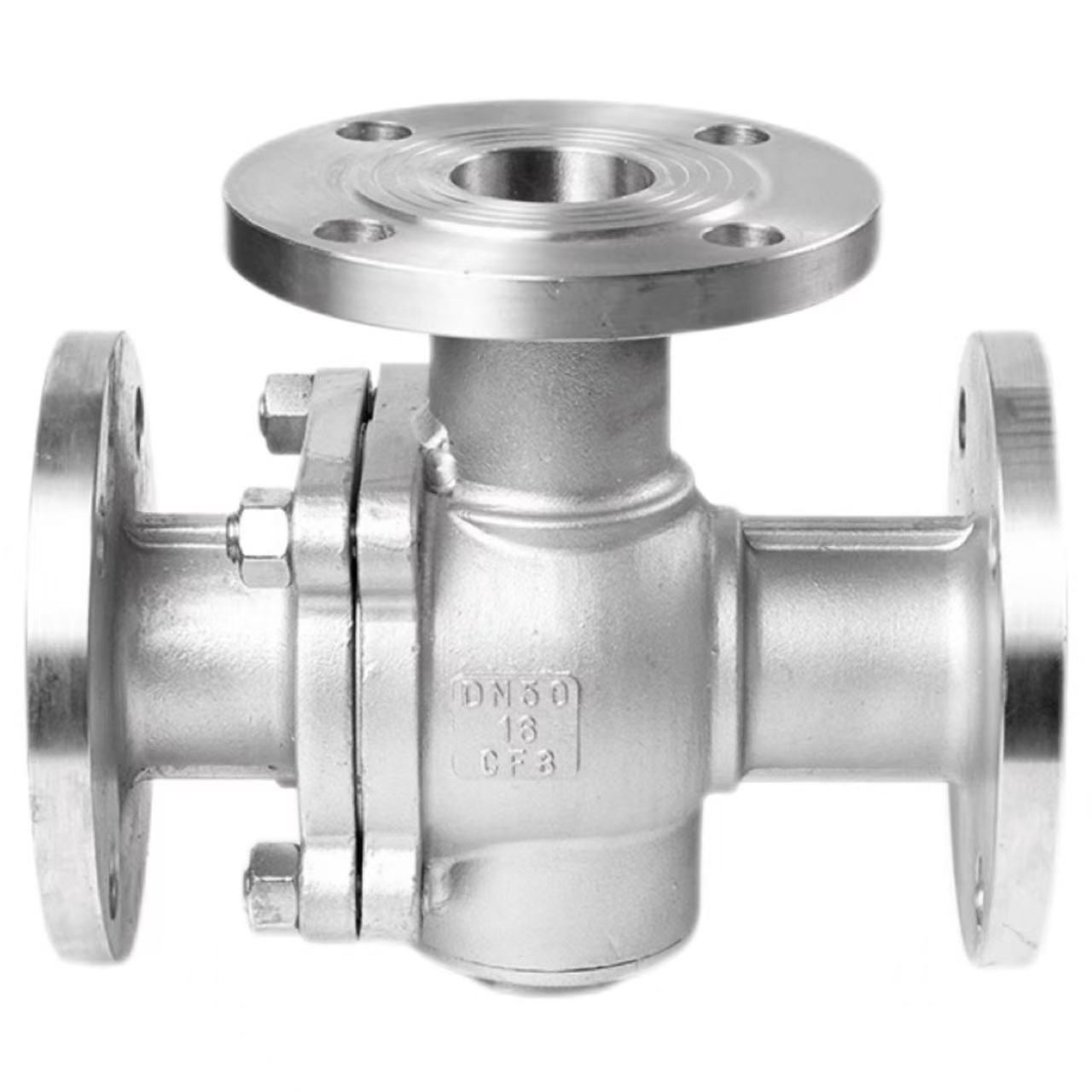 I-valve yebhola ye-flange enezinhlangothi ezintathu