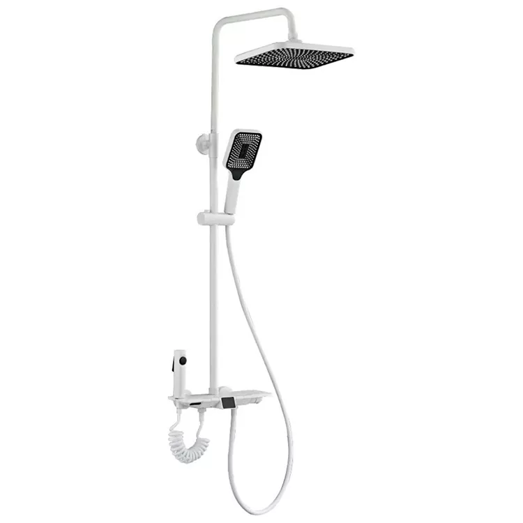 Ishawa emhlophe ye-Thermostatic Digital Display Isethwe Nge-Spray Gun Ishawa emhlophe ye-Thermostatic Digital Display Isethwe Nge-Spray Gun